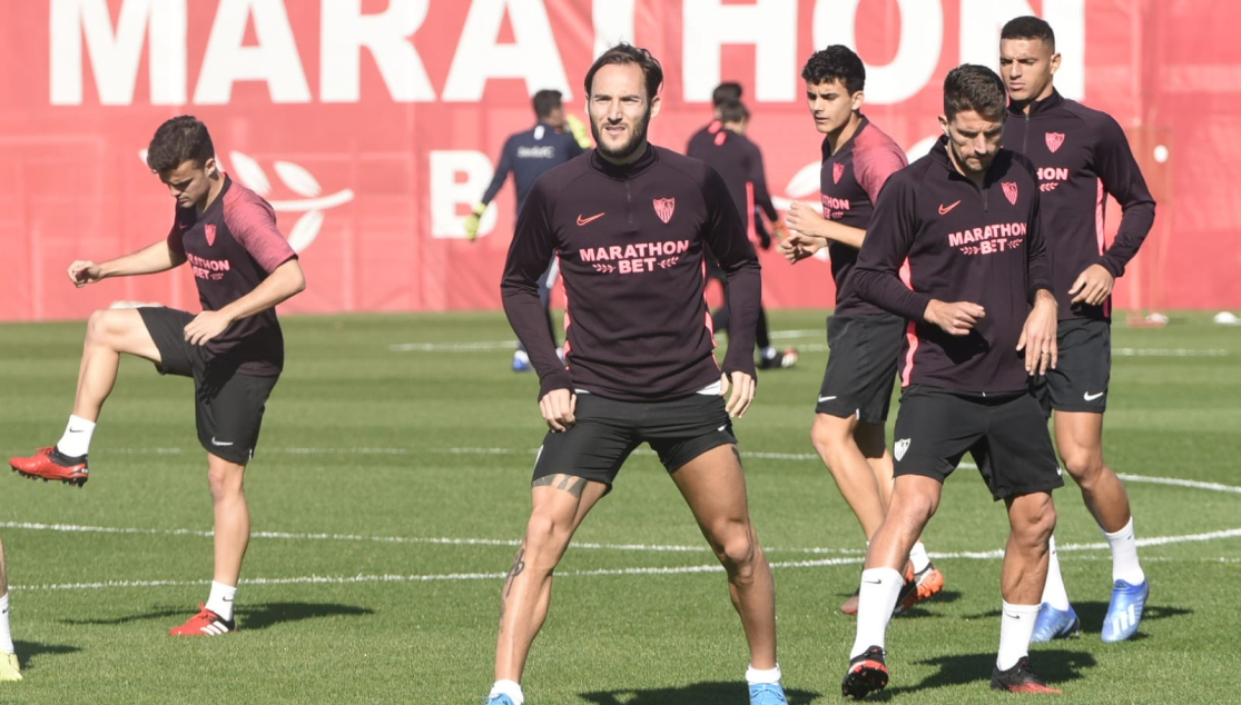 Entrenamiento del Sevilla FC el 3 de febrero